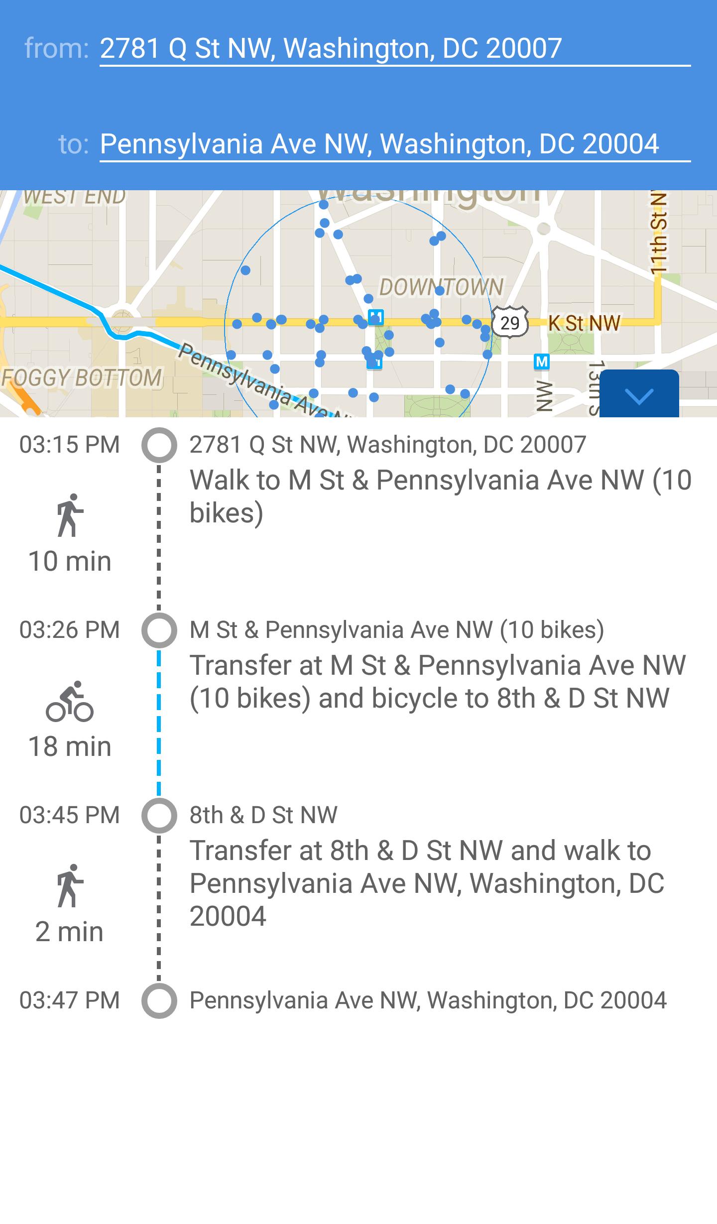 rideDC Trip Planner