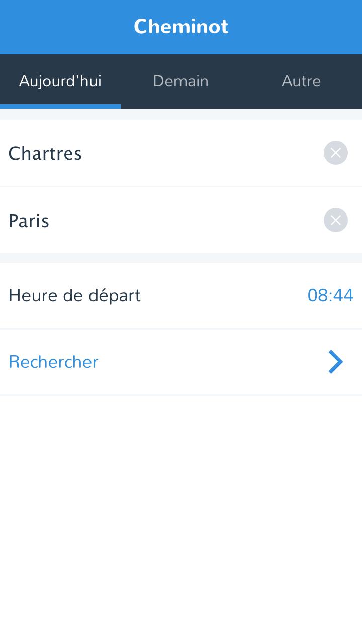 cheminot - horaires de train