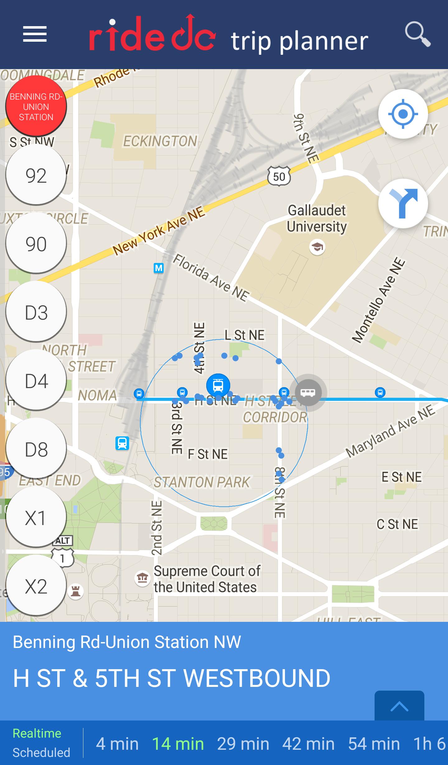rideDC Trip Planner
