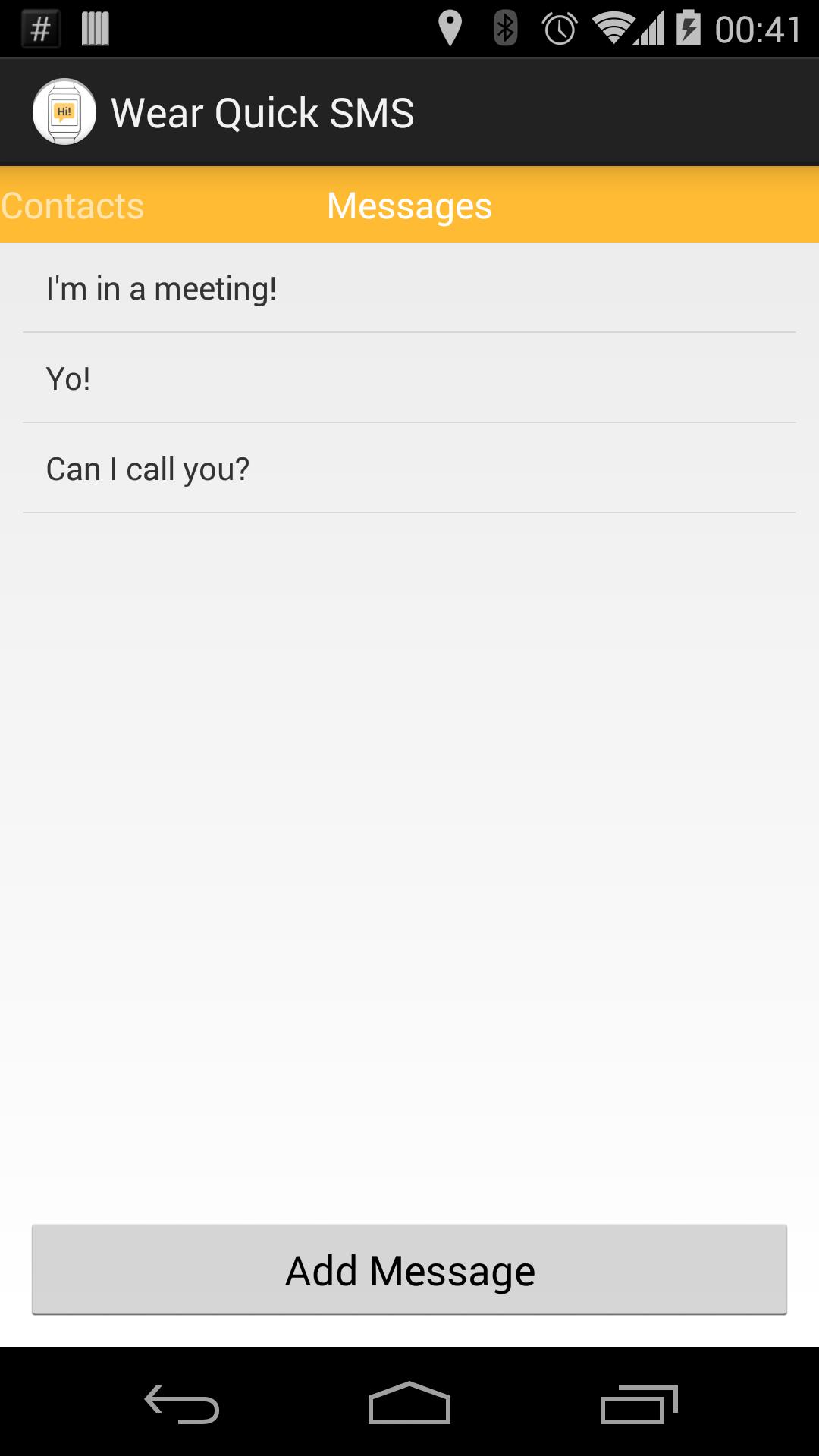 Wear Quick SMS