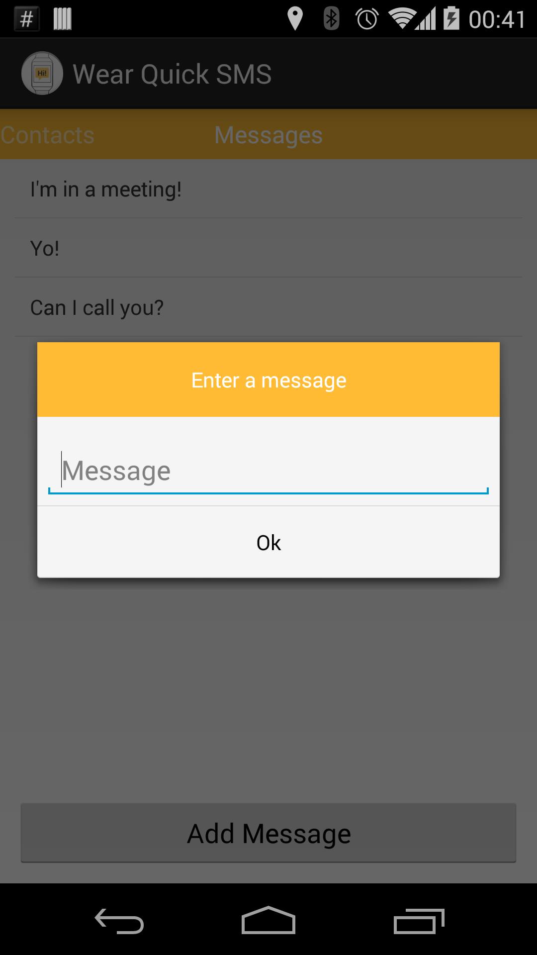 Wear Quick SMS
